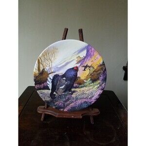 Royal Grafton Vintage Decorative Plate 1988 Black Grouse Made in England